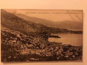 Ref_10 Beausoleil Roquebrune Postcard France Classic Vintage Black and White - Picture 1 of 5