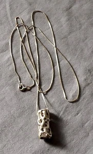 Artisans Original Choya Cactus Life Form Cast Sterling Silver Pendant Necklace - Picture 1 of 3