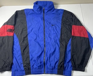 Vintage Nike Windbreaker Jacket Large 90s Pistons Raptors  - Picture 1 of 8