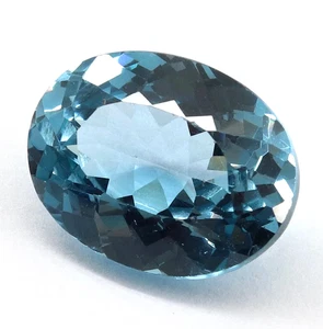 Certified Natural Santa Maria Blue 8.40 Ct Aquamarine Oval Cut Loose Gemstone - Picture 1 of 6