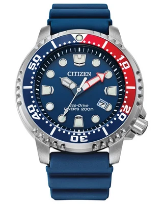 Citizen Promaster Dive Eco-Drive Blue Dial Rubber Strap Men's Watch BN0168-06L - image 1 of 4