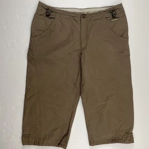 Columbia Capri Pants Women's Small 18” Inseam Cinch Waist/Hem Nylon Cotton Hike - Picture 1 of 10