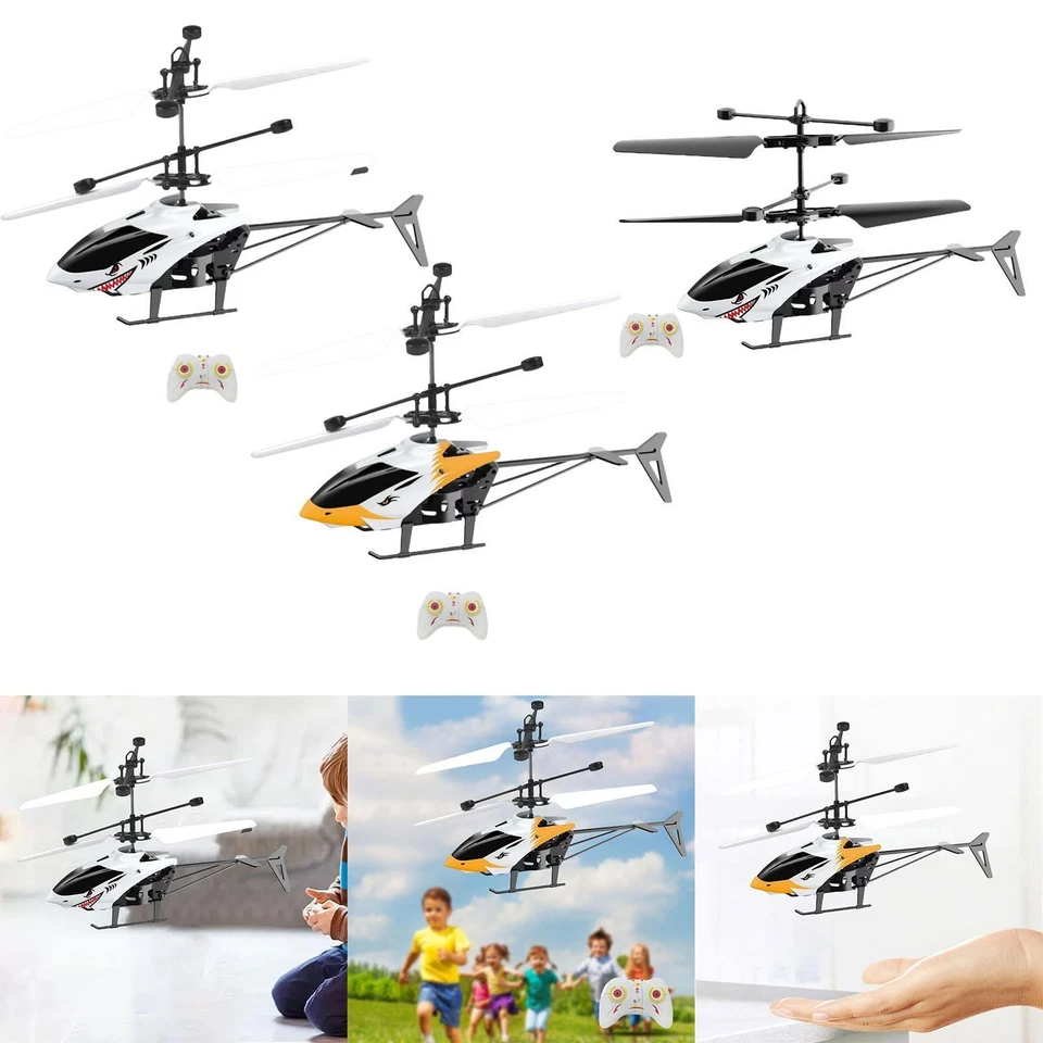 Mini RC Induction Helicopter 2 Channels Gift USB for Garden Children Girls - Image 1 of 1