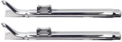 Bassani 2.25" Chrome 36" Fishtail Slip-On Mufflers (no Baffles) (1F17E36) - Image 1 of 2