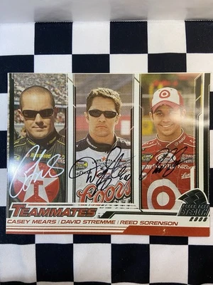 Foto autografiada triple 8x10 de los conductores de Chip Ganassi NASCAR Foto 1 de 4