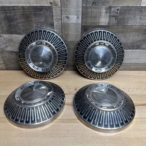 Full Set (4) 1965 1966 1967 OEM Ford Galaxie 500 Dog Dish Hubcap 10.5” 65 66 67 - Picture 1 of 24