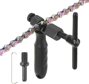 Universal Bike Chain Breaker Tool for 1-13 Speed Chains with Spare Pin Durable C - Picture 1 of 6