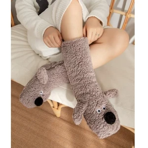 Winter Socks Warm Socks Women Girls Cute Animal Non-slip Thicken Slipper Socks - Picture 1 of 22