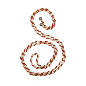 Rustic Hang Striped Rope Bell Garland Christmas Tree Ornament Holiday Xmas Decor - Picture 1 of 4