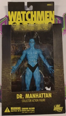 Watchmen Series 2 Dr Manhattan Collector Action Figure DC Direct Sealed Cover