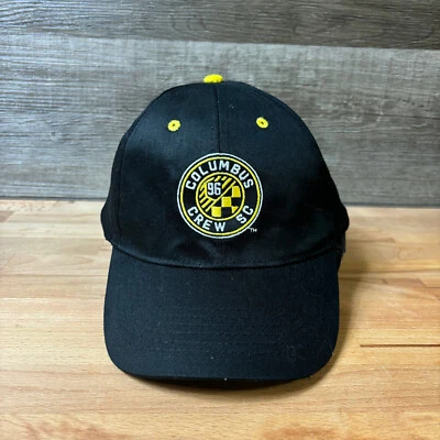 Columbus Crew Gorra Correa Trasera Negro Amarillo MLS Ohio Fútbol Foto 1 de 4