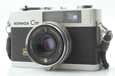 【Exc+4!!】 Cámara fotográfica KONICA C35 E&L EL Hexanon telémetro MF 35mm de JAPÓN Foto 1 de 4