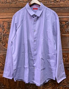 New Alfani Red Men's Slim Fit Long Sleeve Dress Shirt, Purple, XXL - Picture 1 of 1