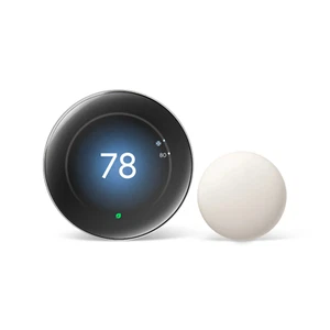 Google Nest Learning Thermostat (4th gen) w/ Temperature Sensor (2nd gen) - Picture 1 of 1
