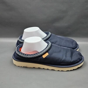 UGG Tasman Leisure Slippers Mens Size 12 Blue Wool Sheepskin Slip On Mules - Picture 1 of 10