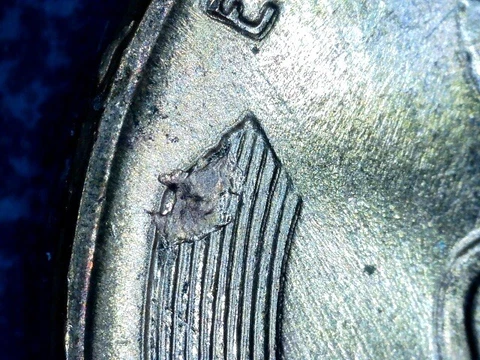 1958 D Gem Bu Lincoln Cent Strike Through Error Reverse Cover