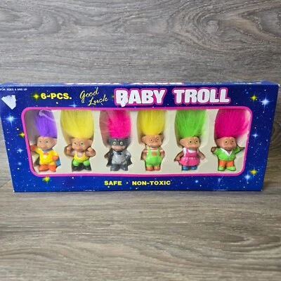 Trolls 6 件套好运婴儿巨魔EToys 全新 带包装 — 第 1/4 张图片