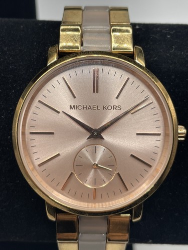 MICHAEL KORS JARYN Oro Rosa MK3661 BATTERIA NUOVA DI ZECCA!!