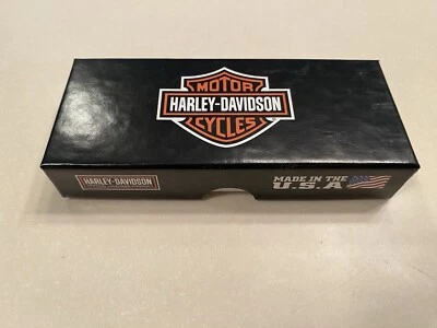 Estojo de faca de bolso dobrável Harley Davidson XX talheres 2013 feito nos EUA! - Imagem 1 de 4