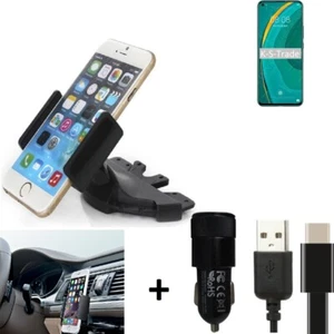 Pour Huawei nova 7 5G support slot CD + CHARGEUR titulaire Autoradio Smartphone - Photo 1/6