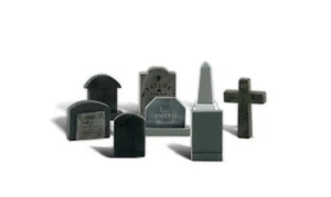 Woodland Scenics A2554 G Scale Tombstones - Picture 1 of 10