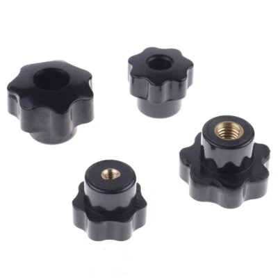 Plastic M4/M5/M6/M8 female thread seven star shaped head clamping nuts knob - Image 1 of 4