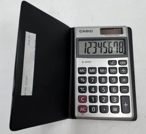 Casio SL-300SV Solar Basic Calculator w/ Case Folder - Picture 1 of 5