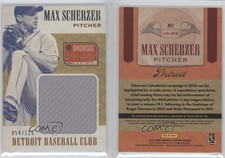 2013 Panini America's Pastime Jumbo Swatches /125 Max Scherzer #JS-MS