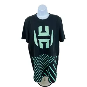 Camiseta gráfica de baloncesto James Harden Adidas para hombre negra crew manga corta L - Imagen 1 de 8