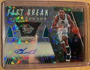 2019-20 Panini Prizm Fast Break Auto GRANT HILL #FB-GHL SP DETROIT PISTONS - Bild 1 von 2