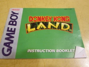 LIBRO DE INSTRUCCIONES PARA GAME BOY GAME DONKEY KONG LAND - Imagen 1 de 1