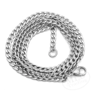 Lote de 20 Cadenas Bordillo Acero Inoxidable 24" Plata Al Por Mayor, Joyería - Imagen 1 de 5