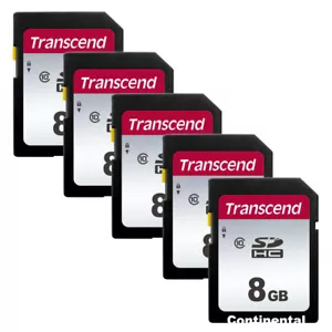 5 Pack Transcend 8GB SDHC SD 300S Class 10 Memory for Nikon Canon Fuji Cameras - Picture 1 of 3