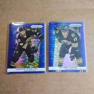David Krejci / Milan Lucic Blue Pulsar - 2013/14 Panini Prizm