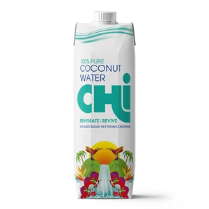 CHI 100% Pure Coconut Water 1L - Fat, Gluten and Dairy free Vegan - Picture 1 of 7