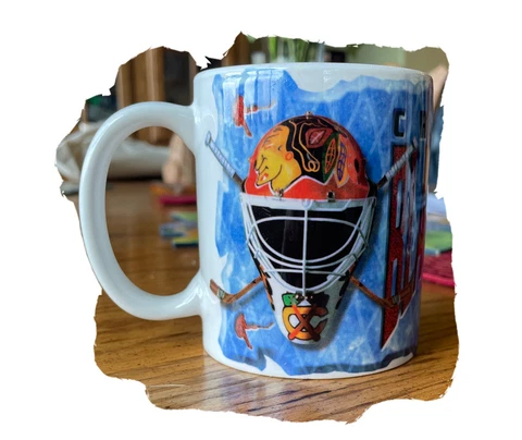 Licensed NHL Chicago Blackhawks Ceramic Coffee Mug 12 oz Red Cover