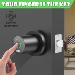 Fingerprint Keyless Smart Digital Door Lock Electronic Knob with APP Control Key - Picture 1 of 9