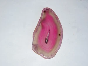 - Minerali Forato Cristalloterapia - FETTA AGATA FUCSIA (F65) - Picture 1 of 1