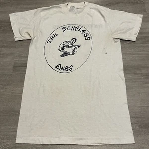 Vintage 80s The Boneless Ones Skate for the Devil Punk Rock Band Shirt Thrasher - Picture 1 of 8