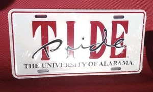 VINTAGE NOS NOCH VERSIEGELT ALABAMA CRIMSOM TIDE PRIDE METALL BOOSTER NUMMERNSCHILD - Bild 1 von 4