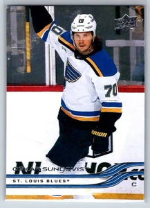 2025-26 Upper Deck Series 1 #153 Oskar Sundqvist St. Louis Blues - Picture 1 of 2