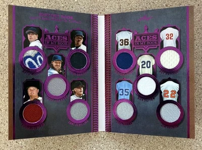 2025 Leaf History Aces In My Book Relic Maddox, Johnson, Schilling, Halliday /10 - Image 1 of 4