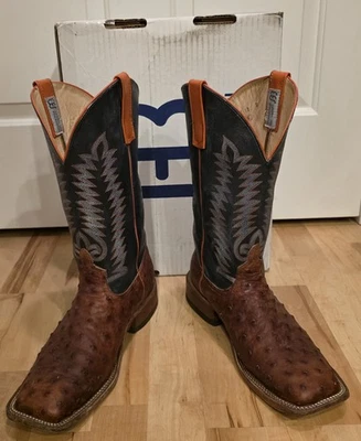 BOTAS VAQUERAS PARA HOMBRE 12D PLUMA COMPLETA AVESTRUZ ANDERSON BEAN AB 12 D EXÓTICAS Foto 1 de 4