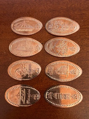 Disneyland 70th Anniversary Main Street Pennies Set Of 8 New 2025 - Image 1 of 2
