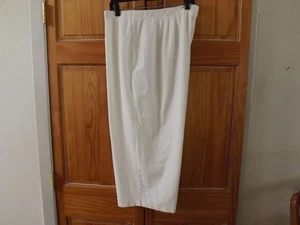 Eileen Fisher Stretch Krepp kurze Hose in weiß----Größe 2X - Bild 1 von 7