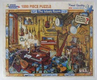 White Mountain Puzzles The Music Room 1000 Piece Sealed Unused - Image 1 of 4
