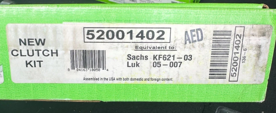 Kit de embrague de transmisión Valeo-Turbo Valeo 52001402 Foto 1 de 2