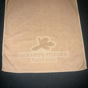 Vintage Adams Mark Hotel  Towel Used - Picture 1 of 4