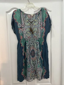 Vestido Sonoma Estampado Paisley, Bolsillos, Cintura Elástica, Talla XL - Imagen 1 de 5