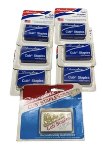 Grapas Swingline Cub de colección número de producto 1000 unidades selladas NOS 7 paquetes - Imagen 1 de 5